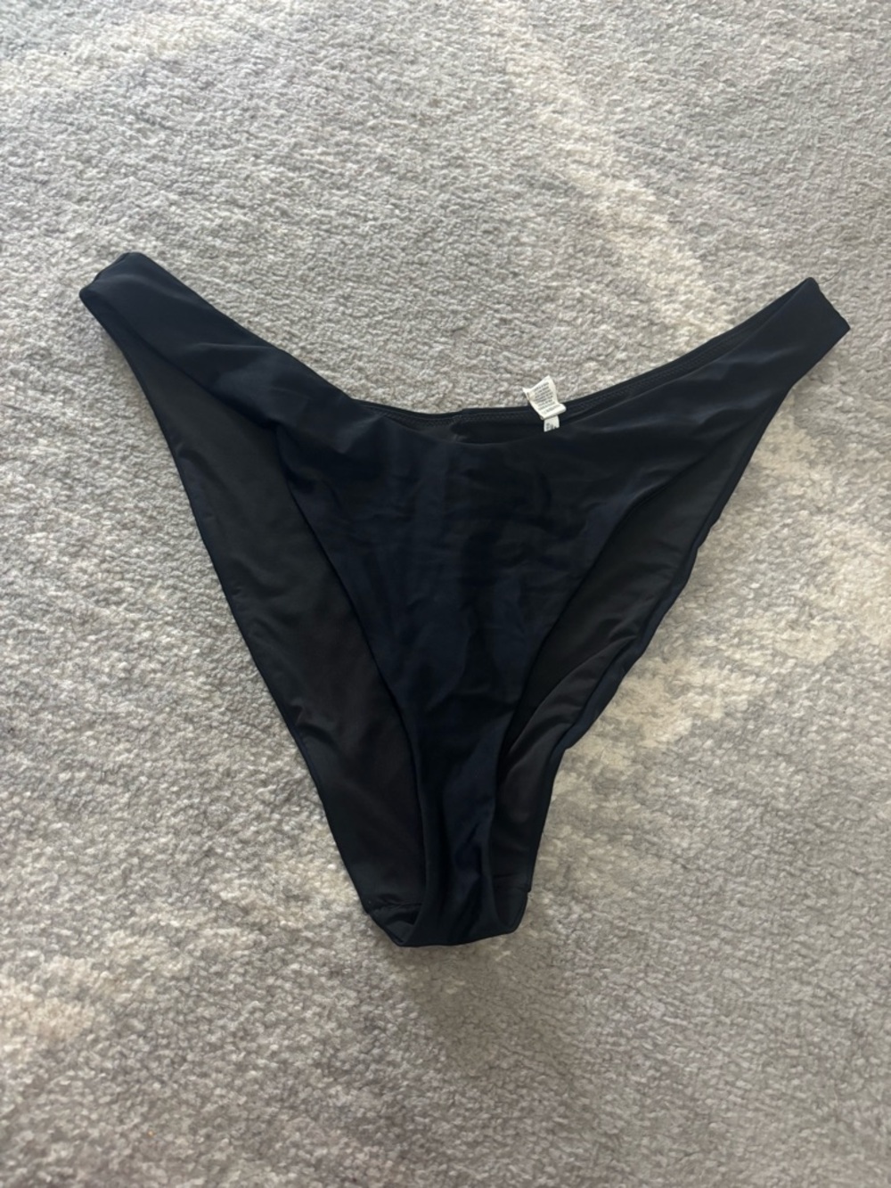 aerie Black High-Cut Bikini Bottom